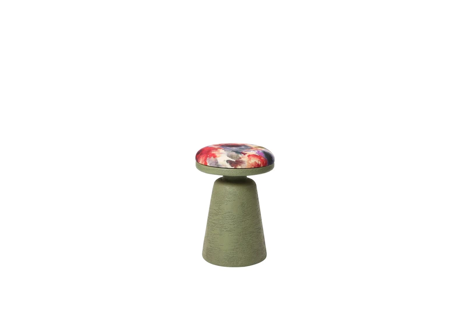 Olea with the optional cushion, showing the fabric top
